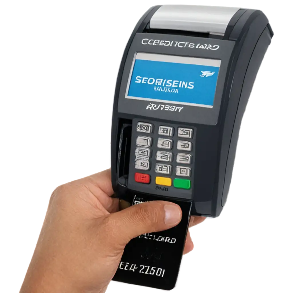 a credit card swiping machine