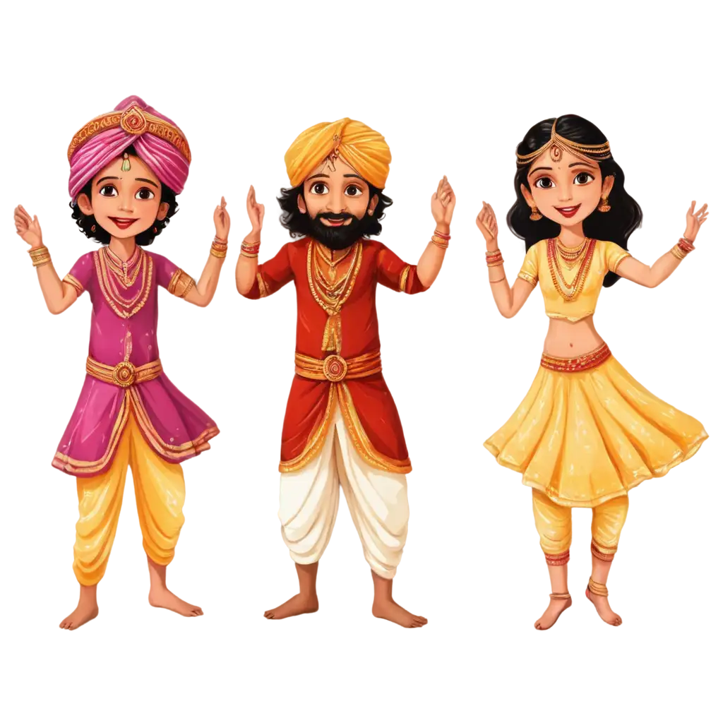 Rajasthani-Cartoon-Character-Dance-PNG-for-Wedding-CelebrationsPNG-Image-SEO-Analysis-Vibrant-and-Cultural-Art-for-Your-Designs