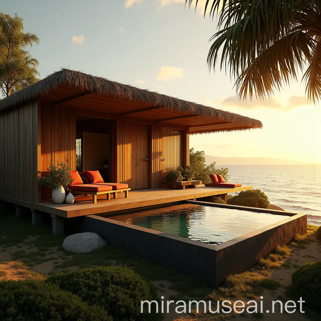 EcoCabin with Sunset Beach View in Puerto Escondido Oaxaca