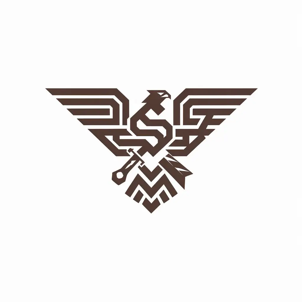 LOGO Design for S Falcon Symbol with Complex Design for Finance Industry