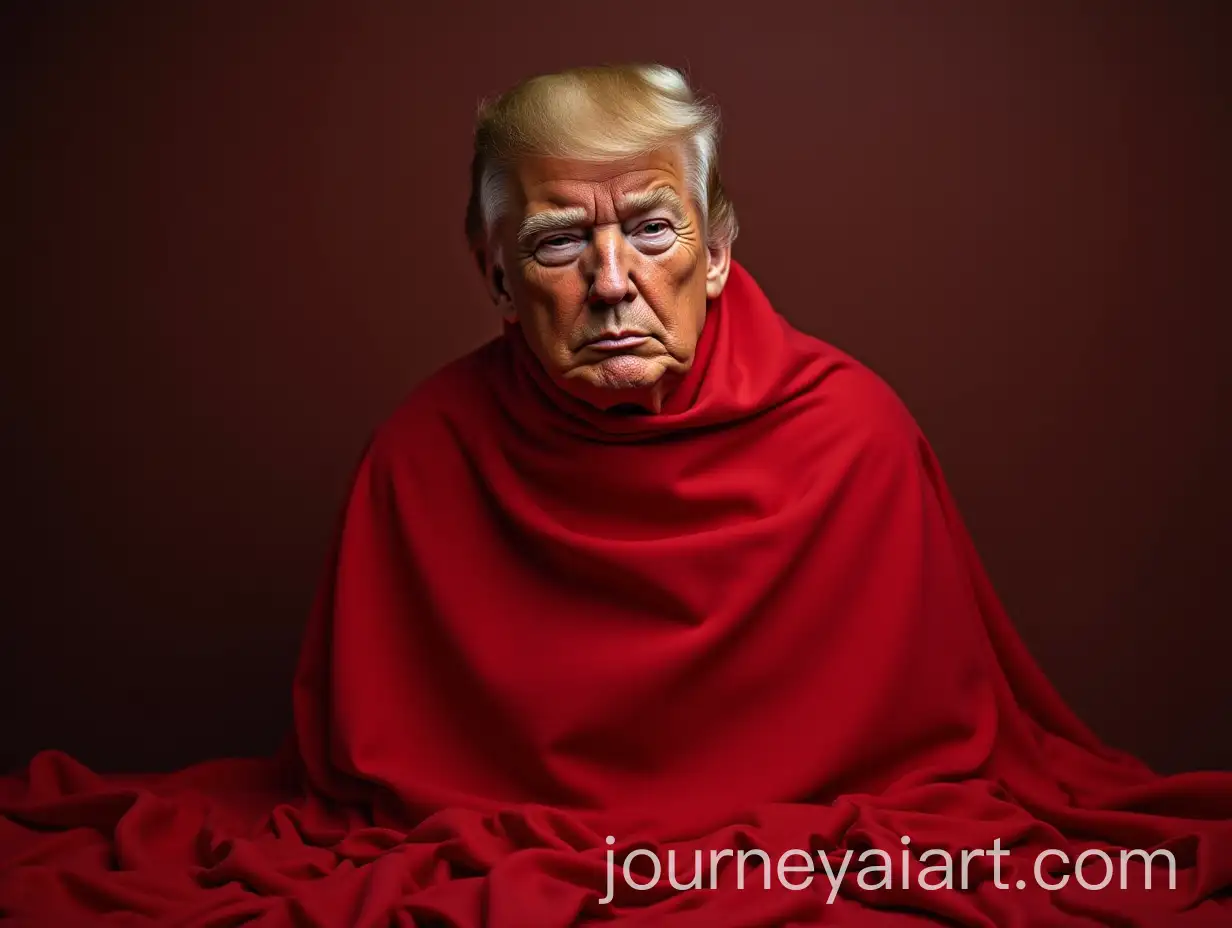 Realistic-Number-One-Draped-in-Red-Cloth