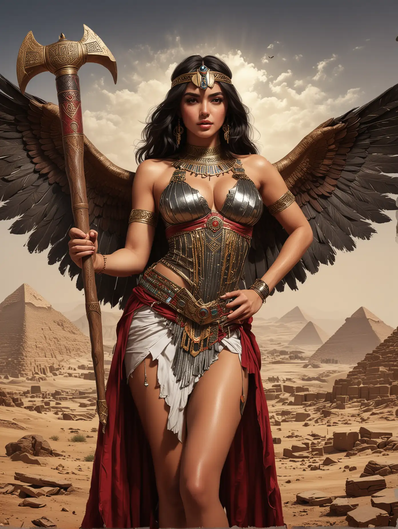 Dynamic-Cleopatra-Portrait-of-Camila-Belle-with-Ancient-Egyptian-Landscape