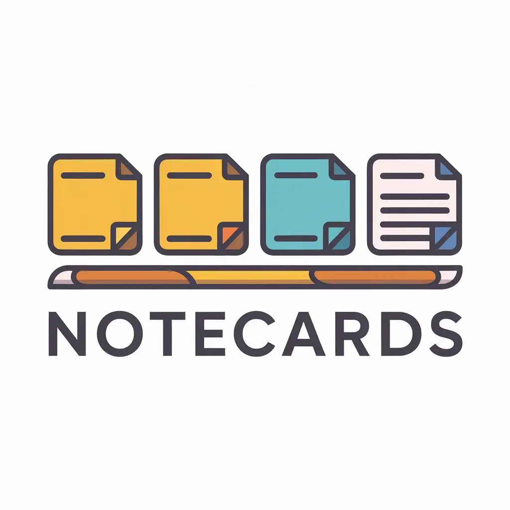 LOGO-Design-For-Education-Notecards-in-a-Horizontal-Row-for-Learning