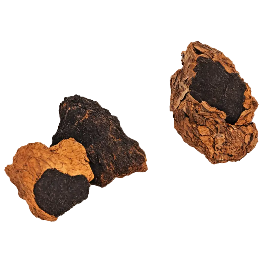 Chaga-PNG-Image-HighQuality-Digital-Illustration-of-Chaga-Mushroom-for-Multiple-Uses