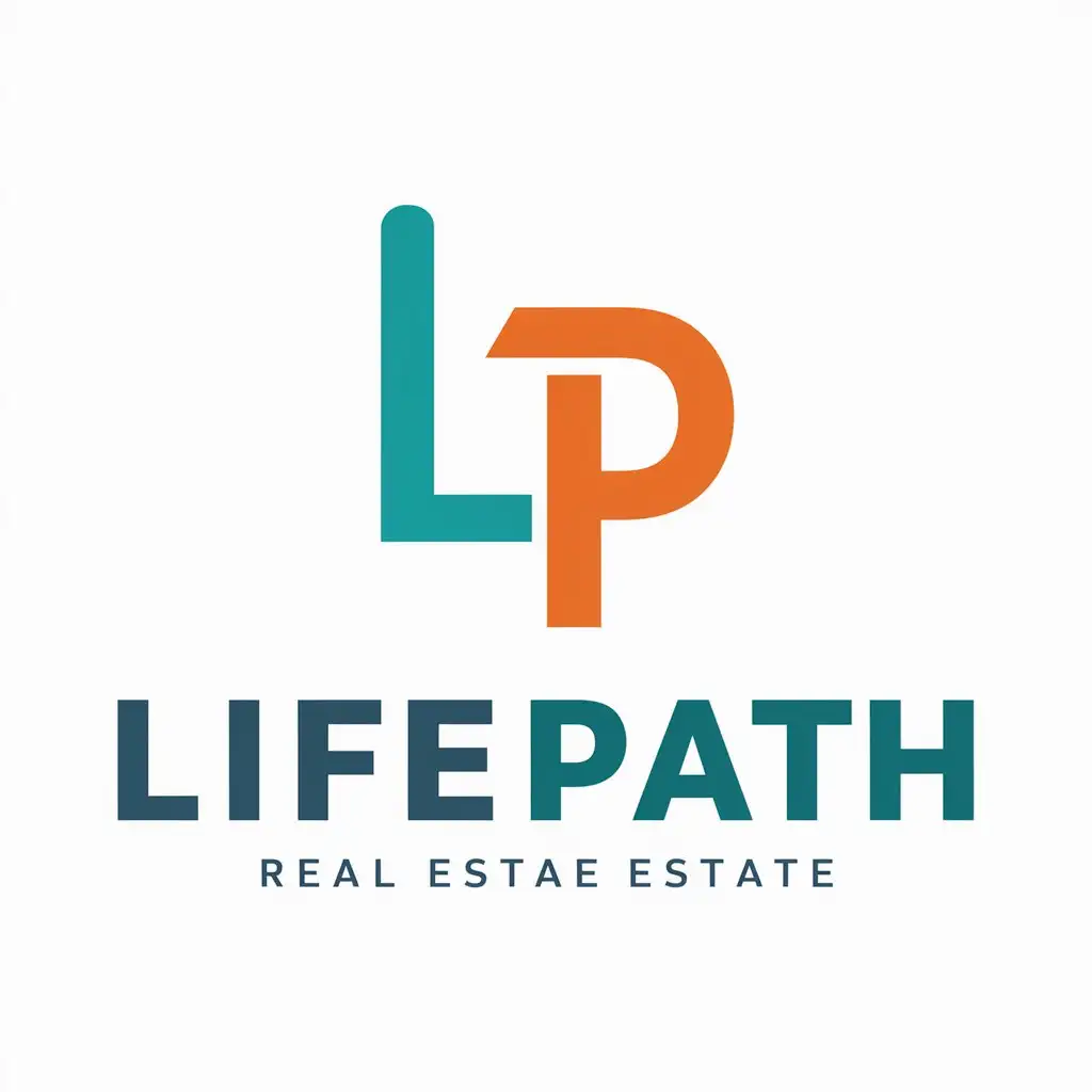 LOGO-Design-for-Lifepath-Aqua-and-Orange-Colors-with-a-Clear-Background