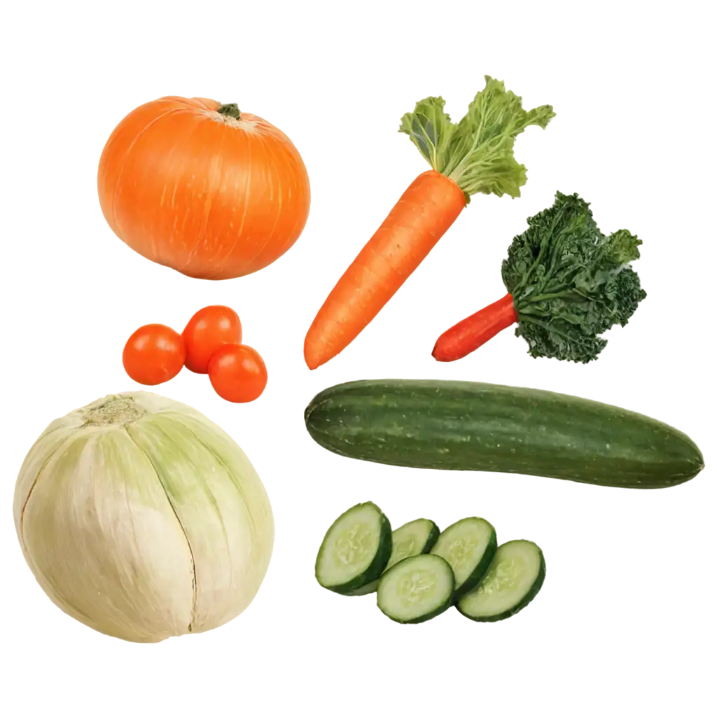 various vegetable vegetarian portrait