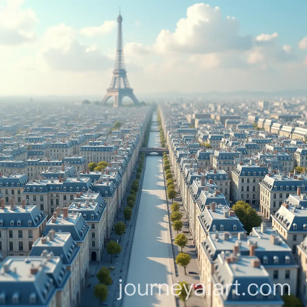 Aerial-View-of-Paris-with-3D-AnkamaStyle-Buildings