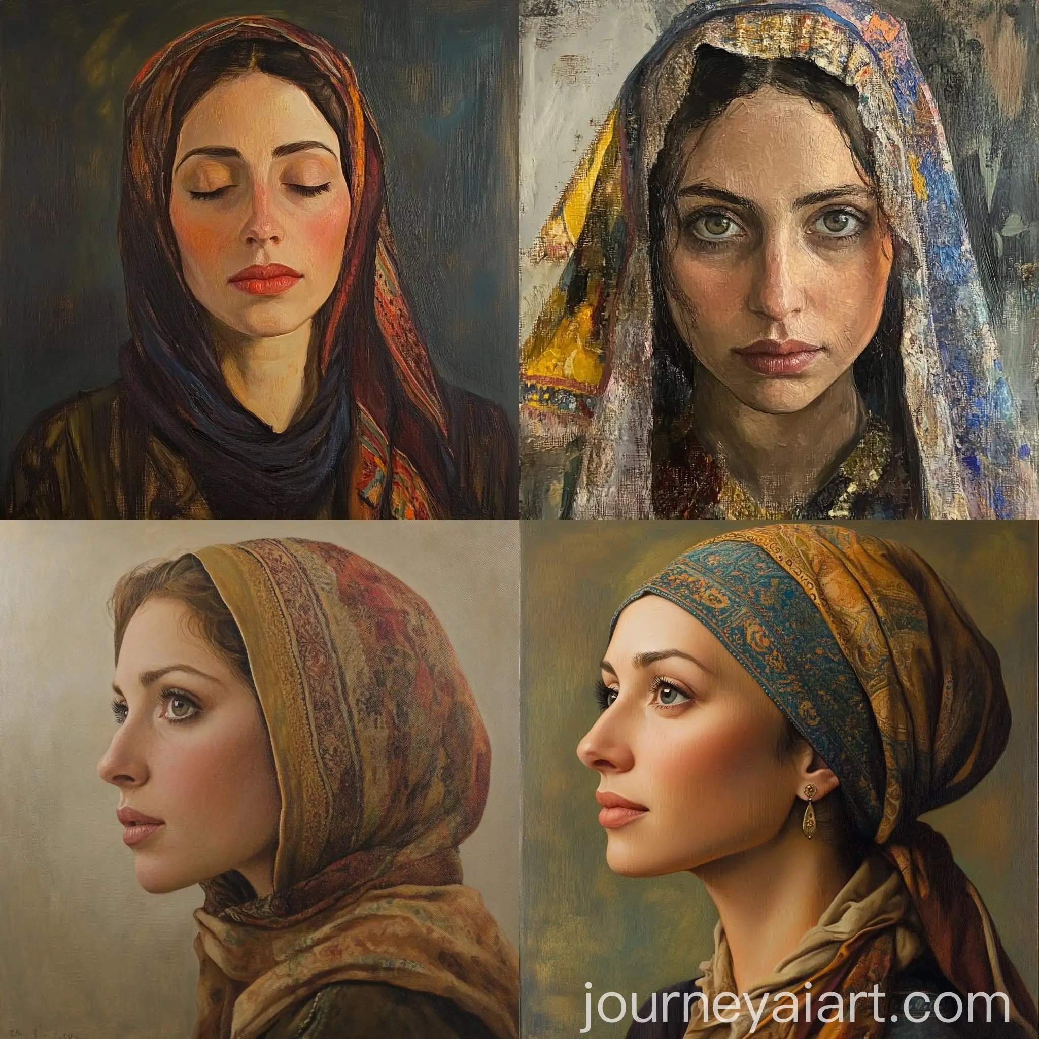 Jewish-Woman-Portrait-with-Traditional-Attire-and-Prayer-Book