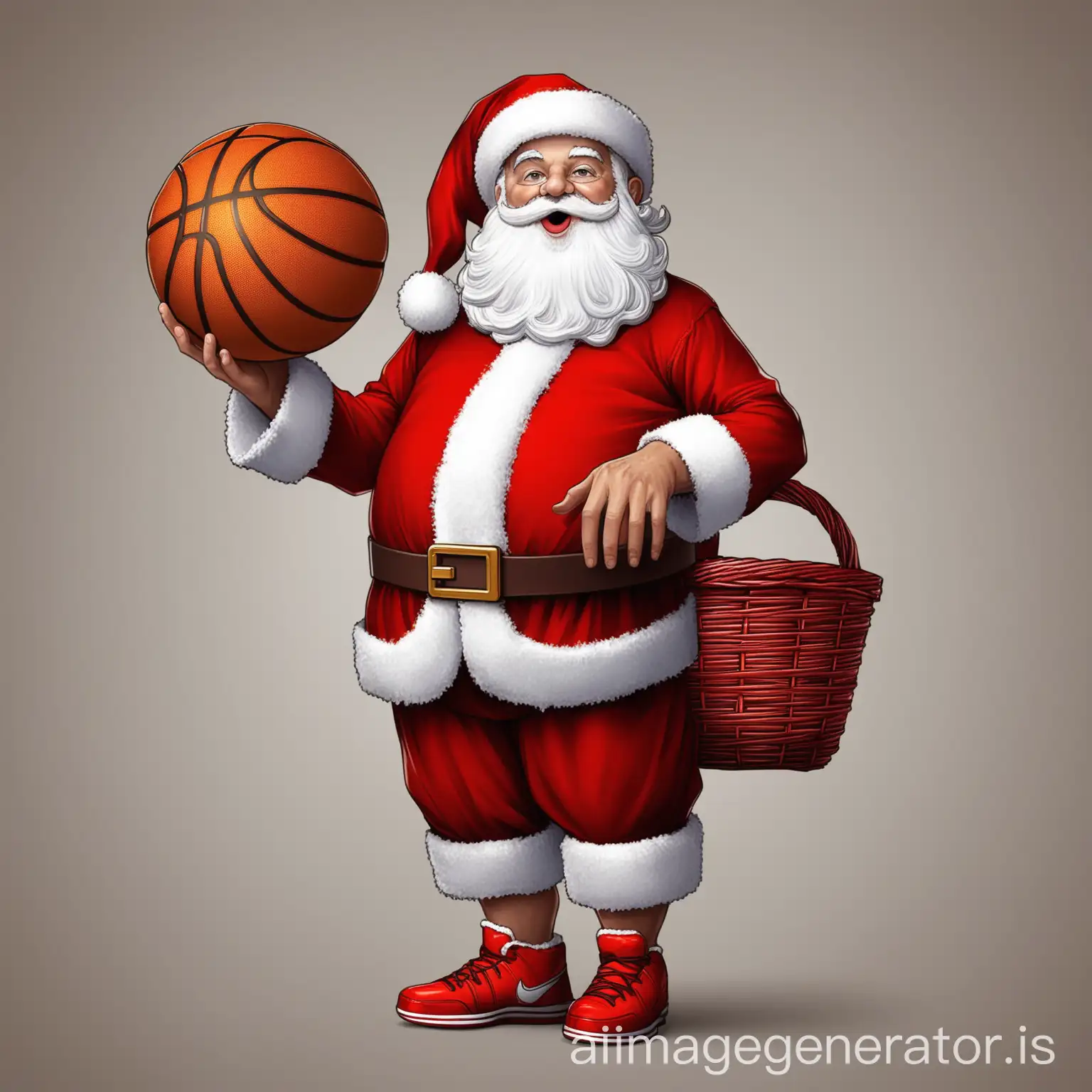 Santa-Claus-Playing-Basketball