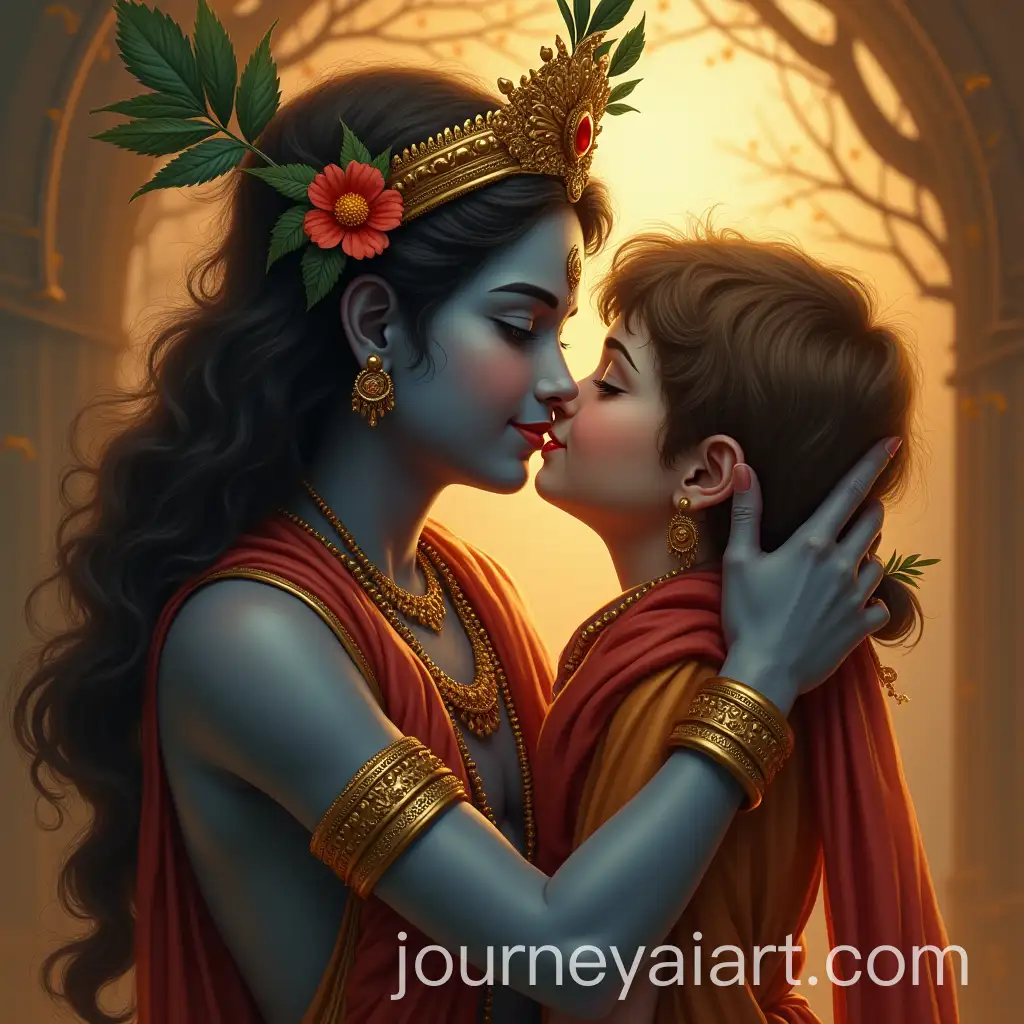 Lord-Krishna-Comforting-and-Speaking-Words-of-Assurance