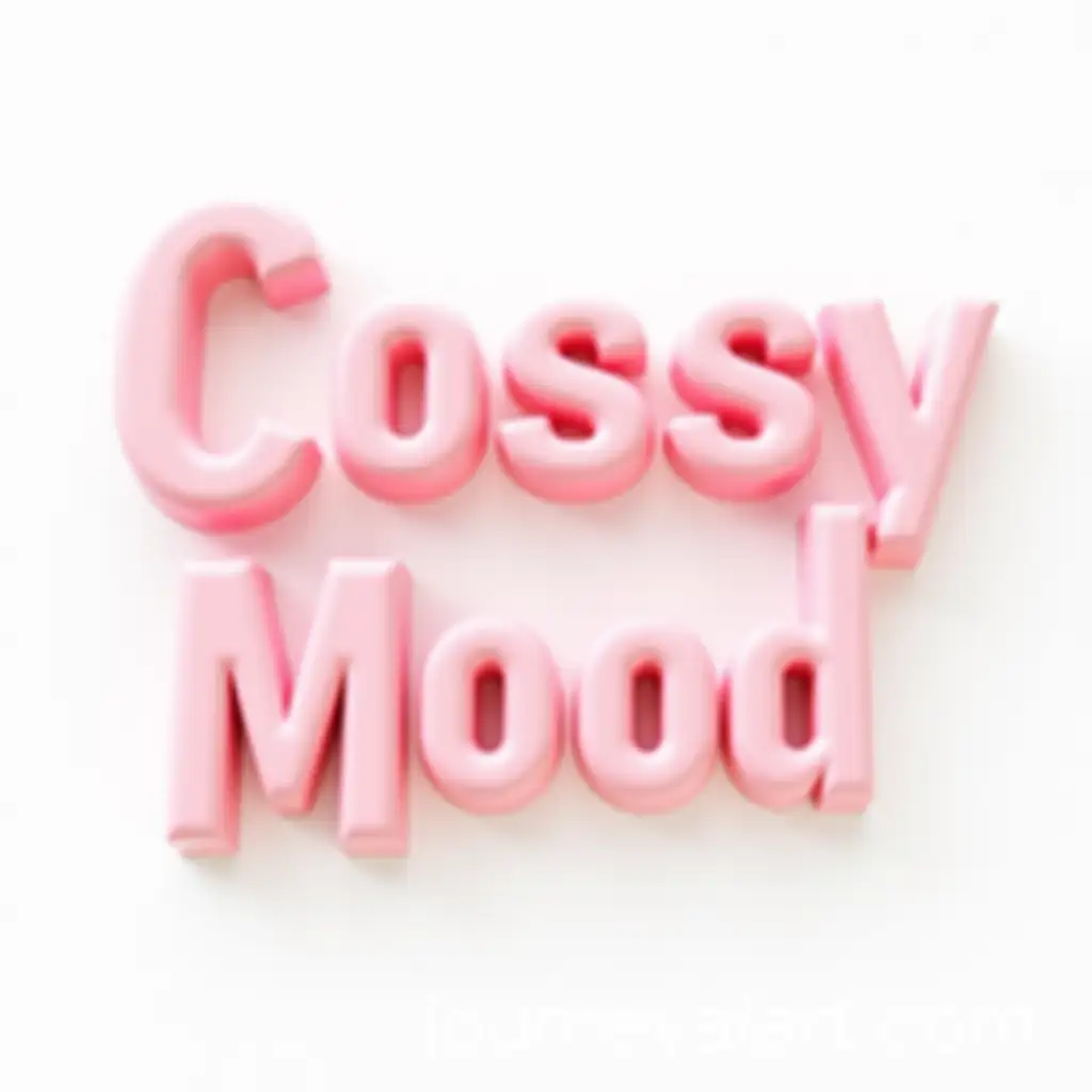 Airy-Pink-3D-Letters-on-White-Background