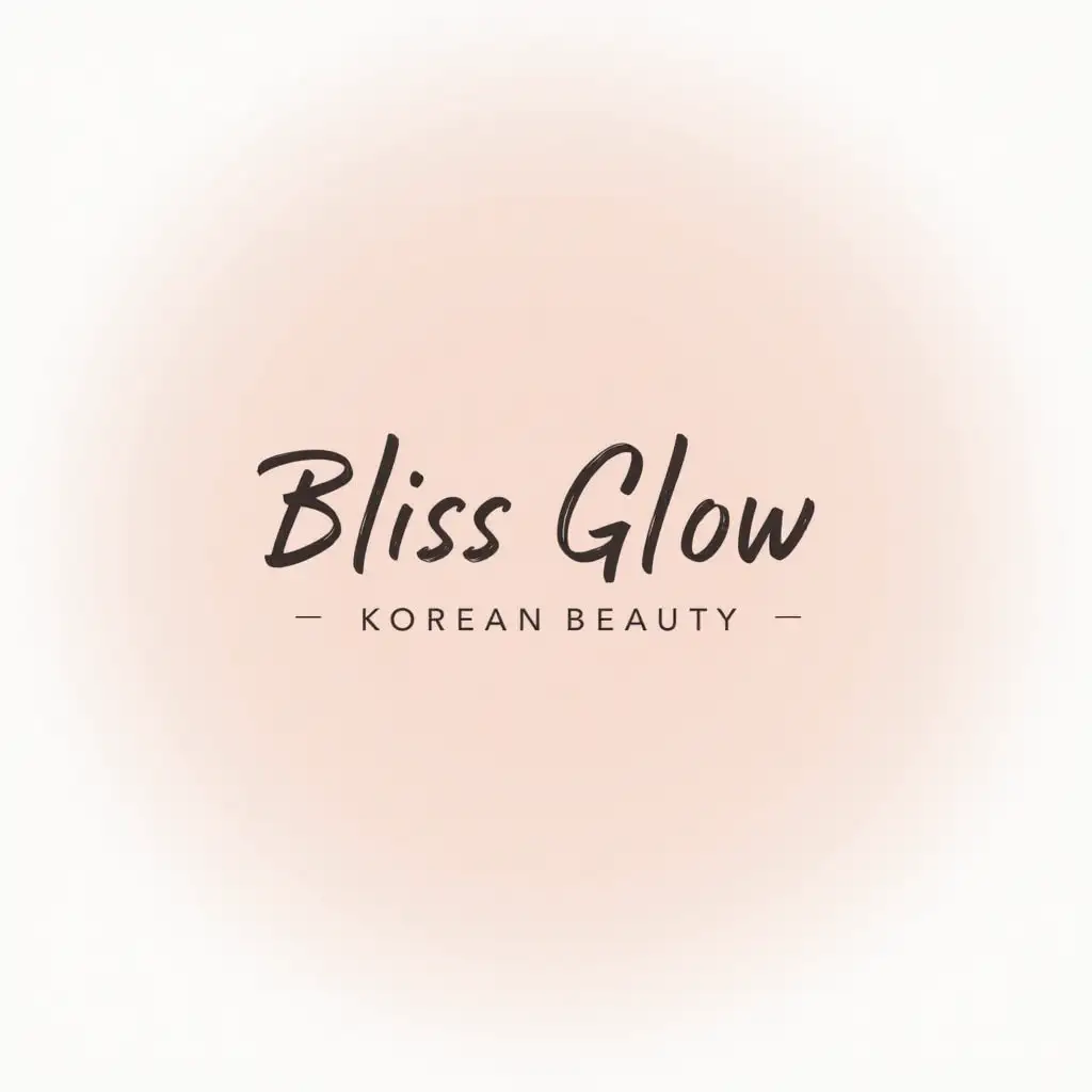 Make me a logo with the name  Bliss Glow Korean Beauty