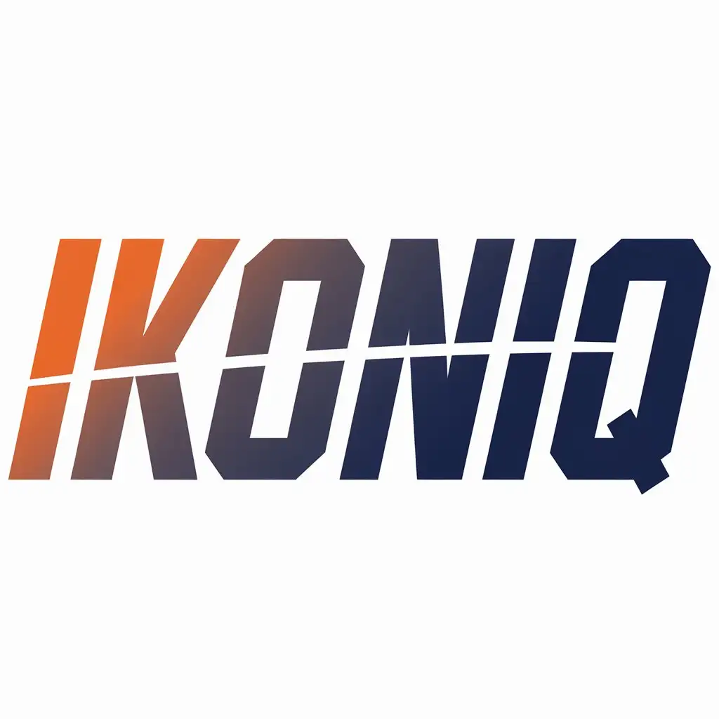 LOGO Design for ikoniq Athletic Font Logo for Events Industry