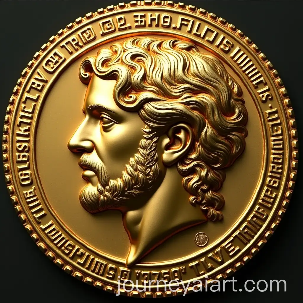 Golden-Coin-Featuring-Janus-the-Ancient-Roman-God-in-Versace-Style