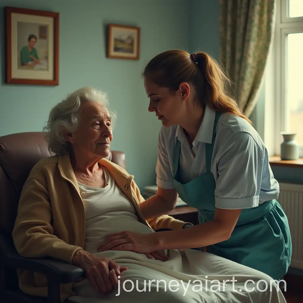 Indie-Arthouse-Film-Poster-Featuring-Sofie-and-Clara-in-a-Small-Community-Care-Setting