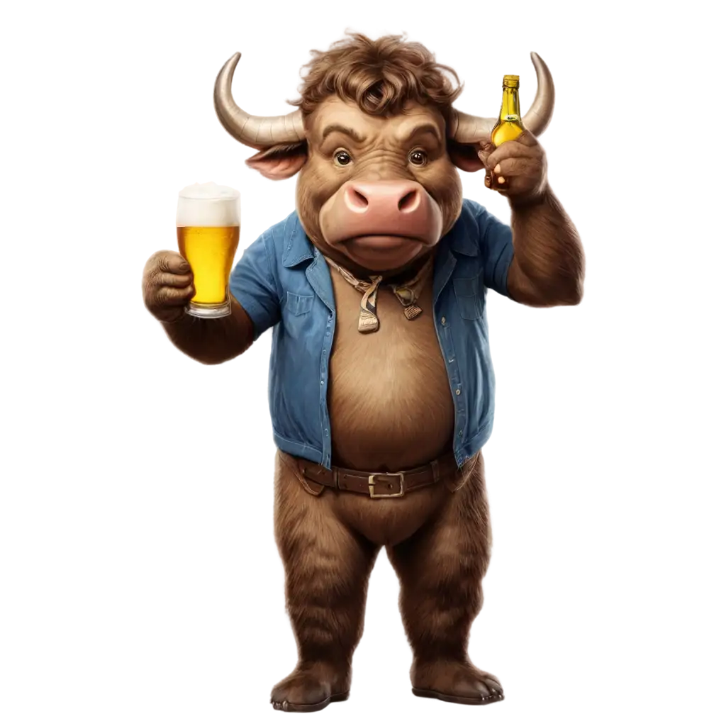 Happy-Bull-Drinking-Beer-PNG-Image-Cheerful-Concept-in-HighQuality-Format