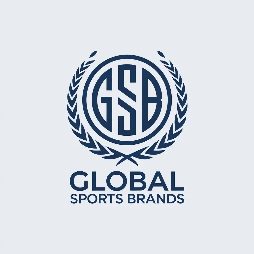 LOGO Design for Global Sports Brands Minimalist G S B Symbol for Versatile Use in Various Industries