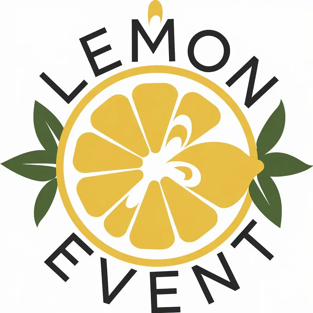 LOGO Design for Lemon Event Vector Logo with Lemon Symbol for the Events Industry