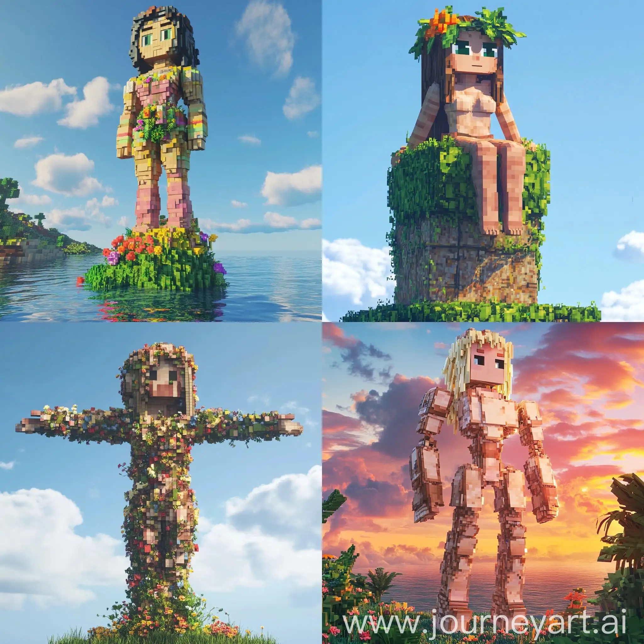 Lena-as-an-Immortality-Totem-in-Minecraft-Style