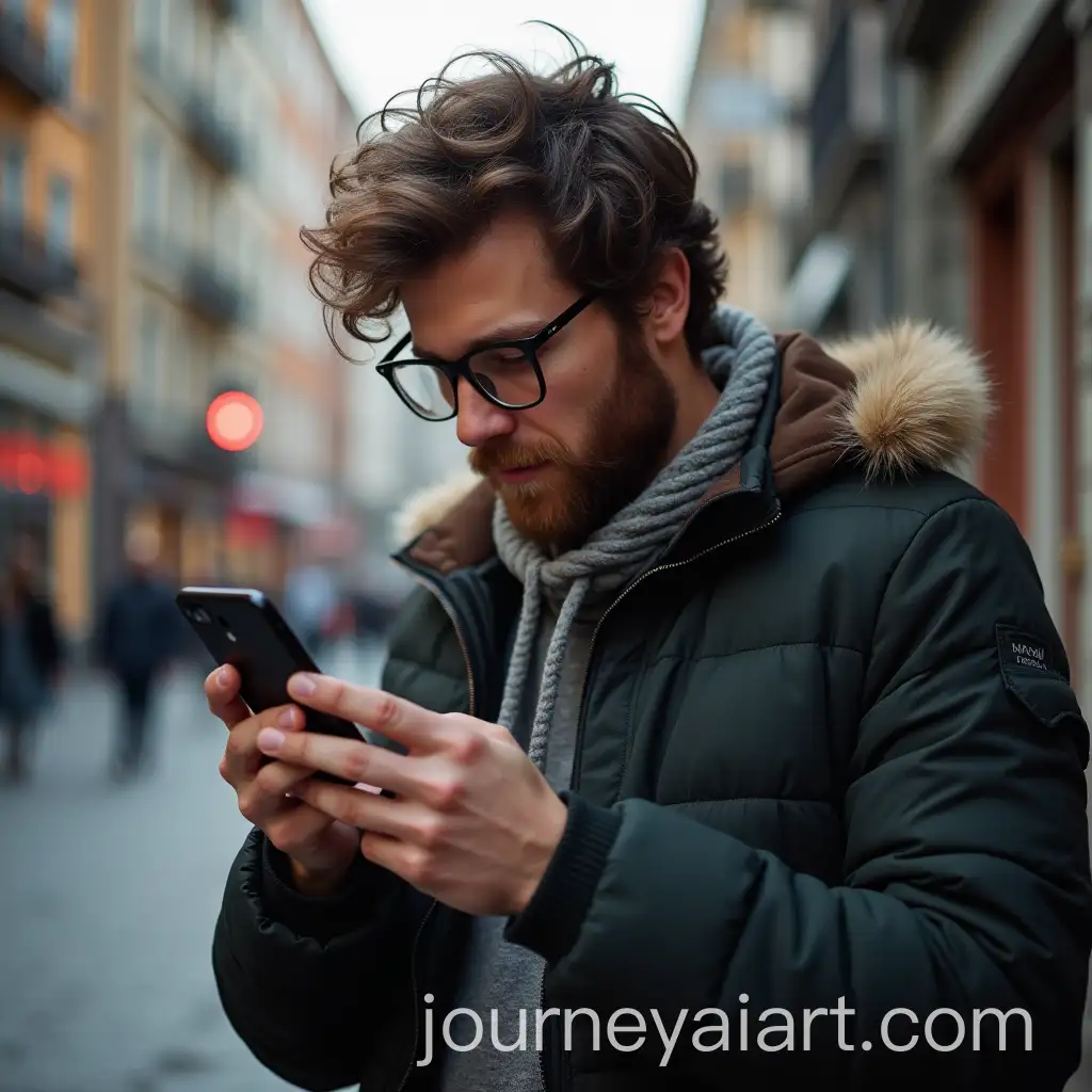 Man-Scrolling-Through-Mobile-Phone-Screen