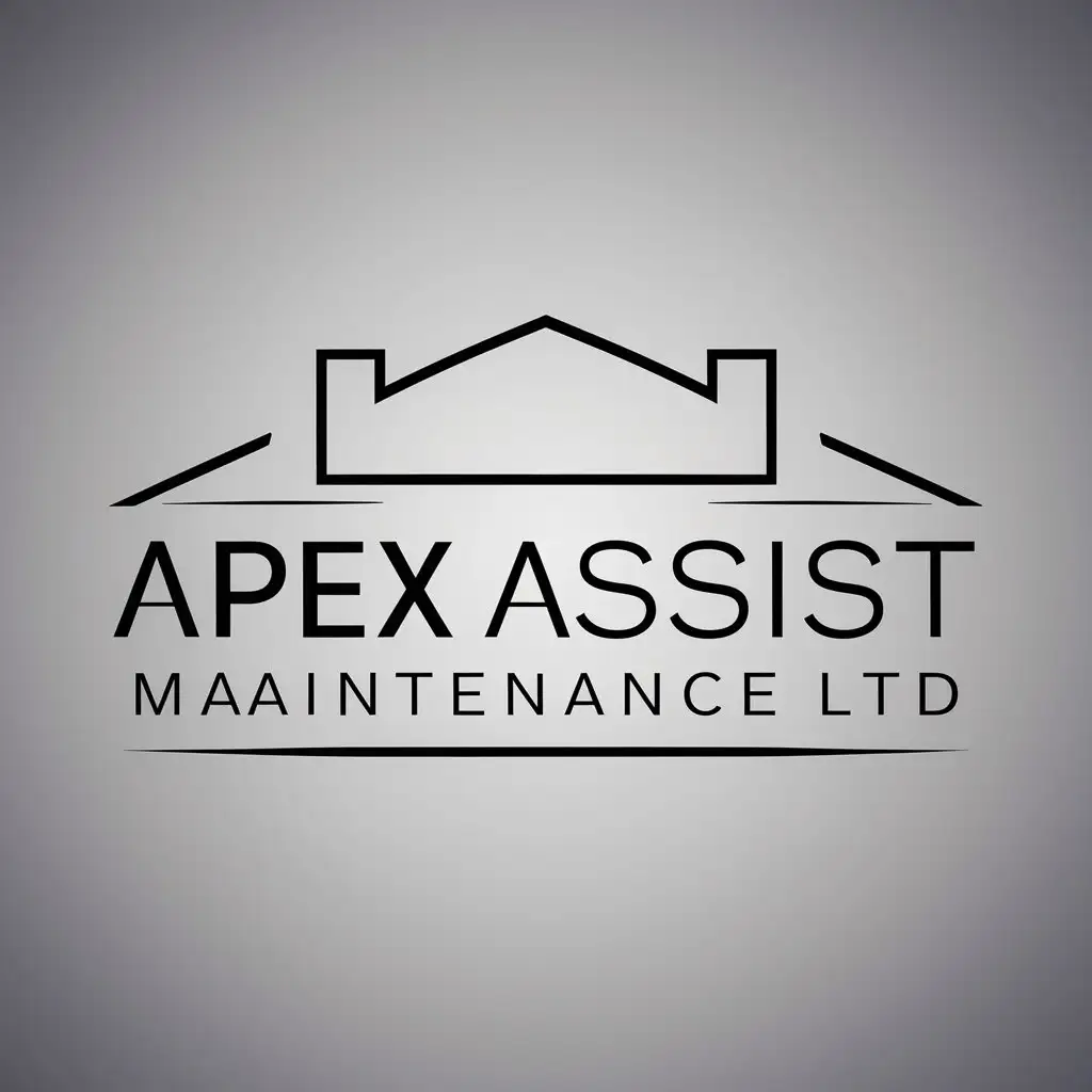 LOGO Design for Apex Assist Maintenance Ltd Minimalistic House Symbol with Clear Background