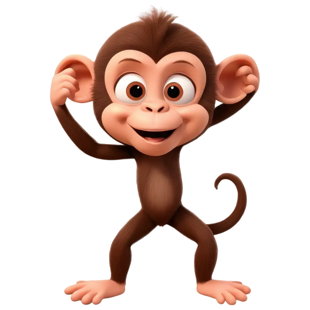 CartoonLike-Monkey-PNG-Image-for-Creative-Projects-and-Designs