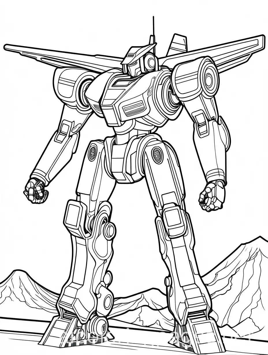 Anime-Battle-Robots-with-Kid-Pilot-Coloring-Page