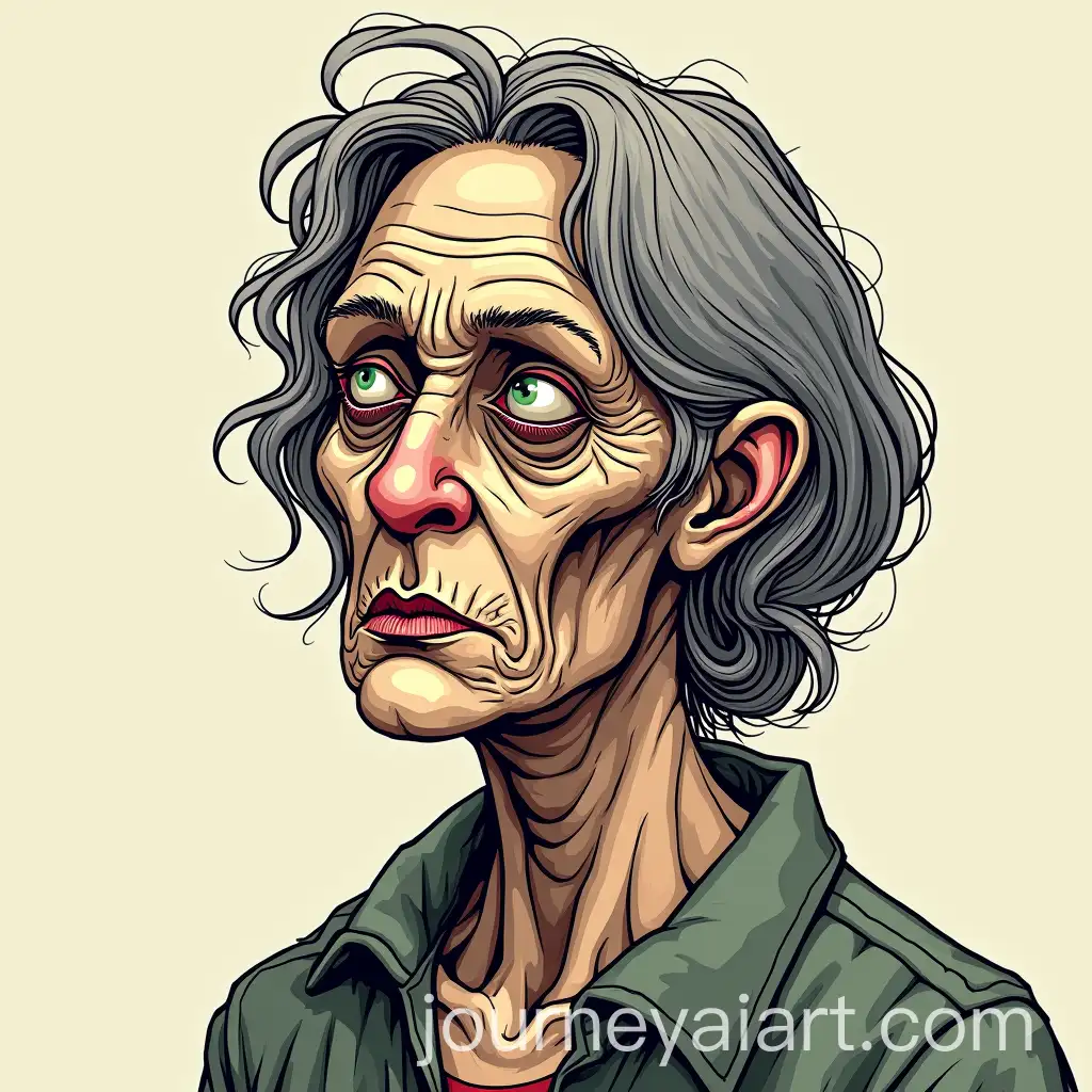 Character-Portrait-of-Betty-the-Canceler-a-Wearied-MiddleAged-Woman