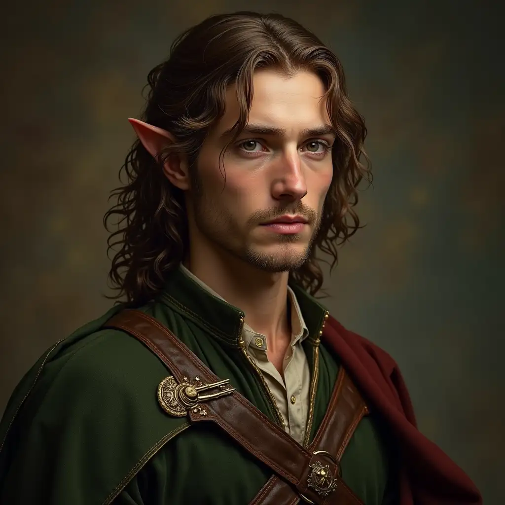 Archibald son of Arathorn, brother of Aragorn from Middle-earth (Tolkien - Lord of the Rings) half-elf Photo portrait