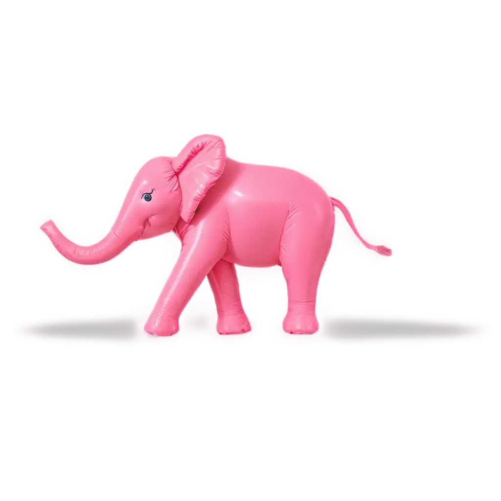 inflatable pink elephant