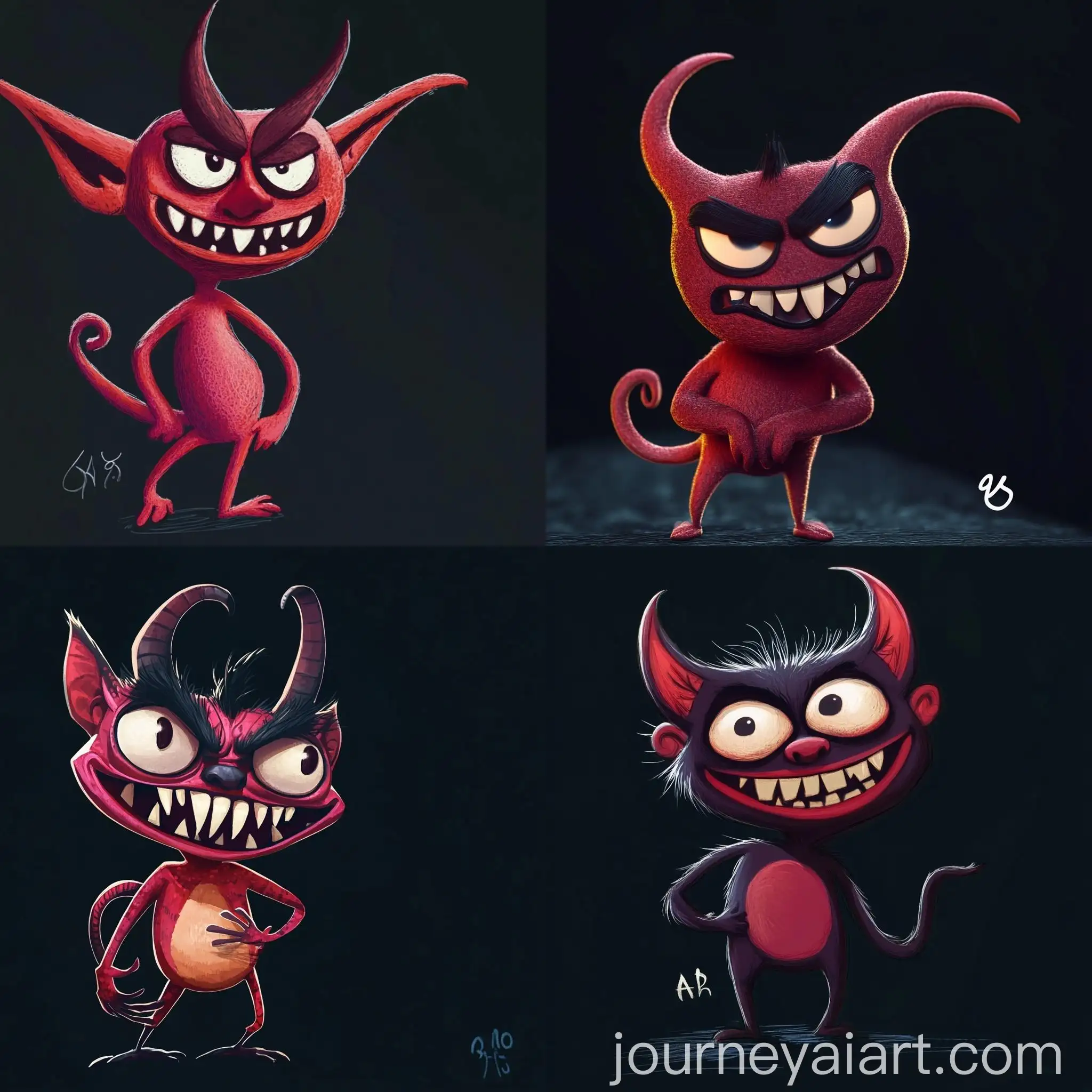Funny-Imp-Character-Playing-with-Magic-Spells