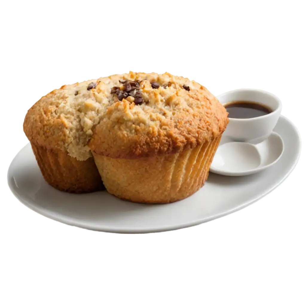 Banana-Muffin-with-Small-Coffee-PNG-HighQuality-Image-for-Culinary-Design-and-Visual-Content