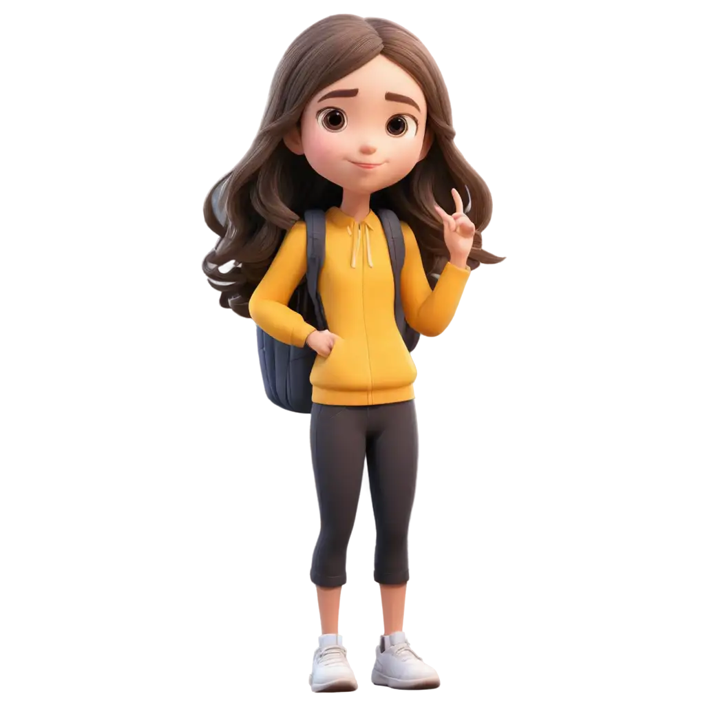 Adorable-Cartoon-Girl-PNG-Create-Charming-Visuals-with-Clarity