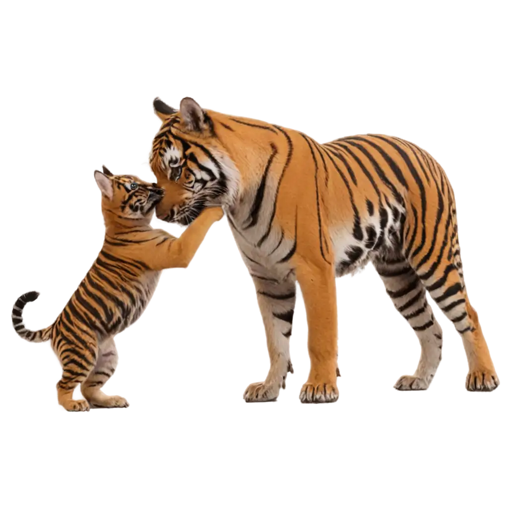 Playful-PNG-Image-of-a-Dog-Playing-with-a-Tiger-A-Unique-Fusion-of-Wildlife-Fun