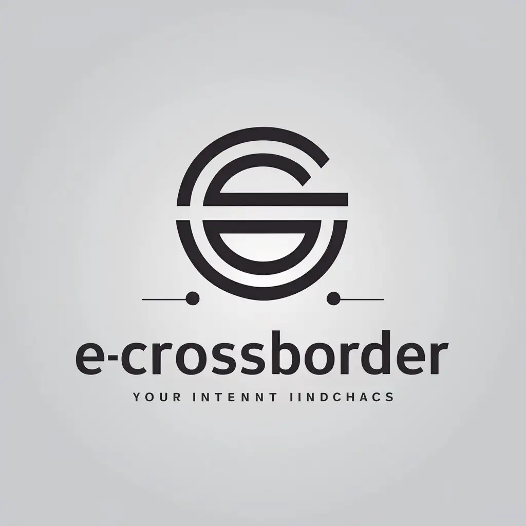 LOGO-Design-For-ECrossborder-Minimalistic-Vector-Logo-for-Internet-Industry