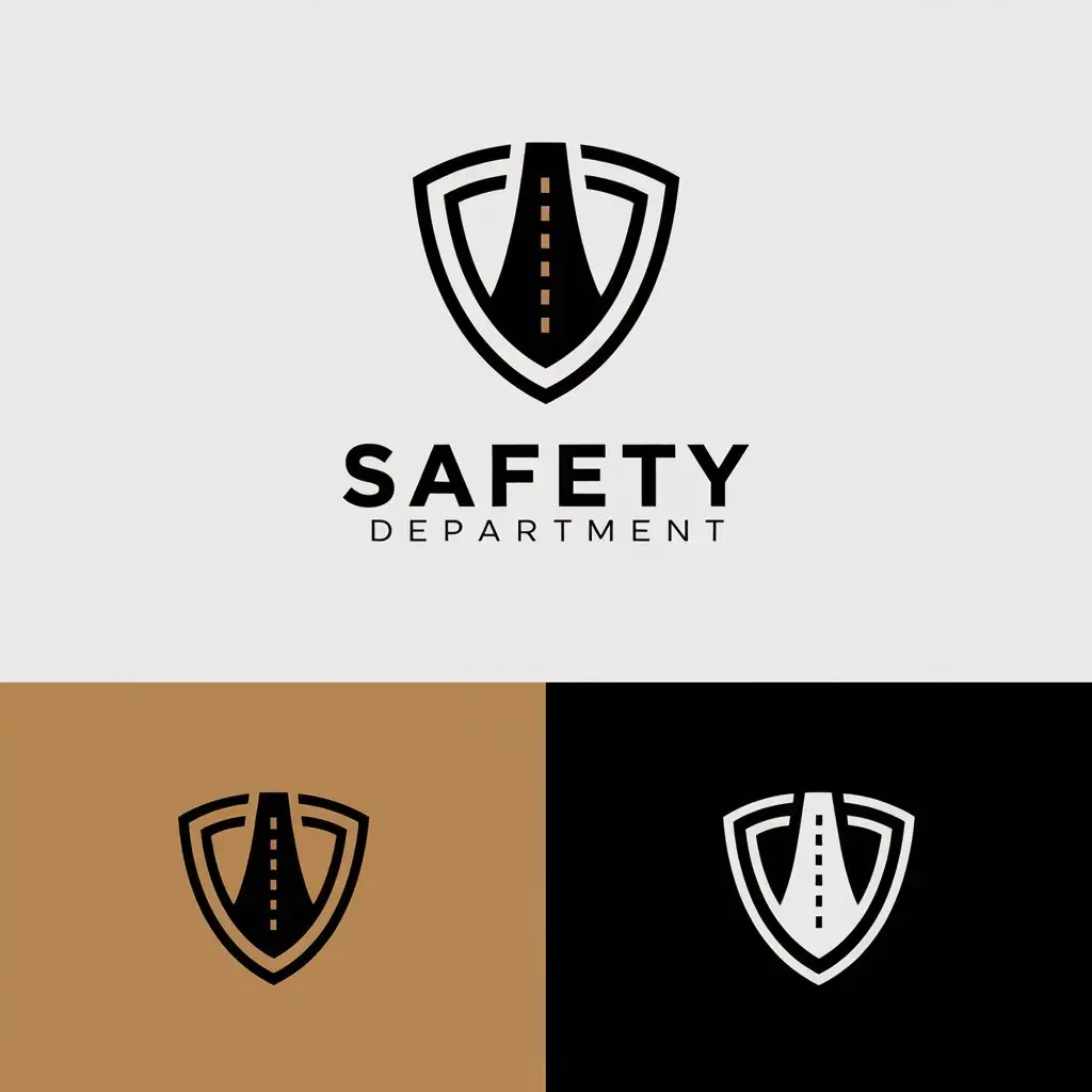 LOGO Design for Safety Department Vector Logo Featuring US Trucks and Shield with Clear Background