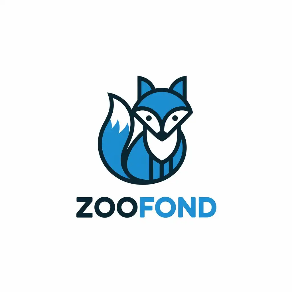 LOGO-Design-for-Zoofond-Blue-Fox-Symbolizing-Trust-and-Innovation