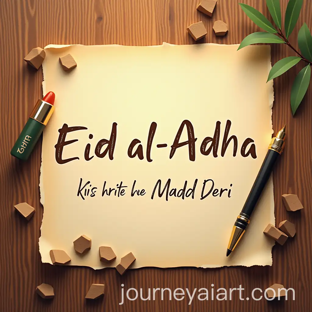 Eid-alAdAI-Image-Prompt-Expansionha-Greeting-with-Majd-Deri-Name-in-Elegant-Design