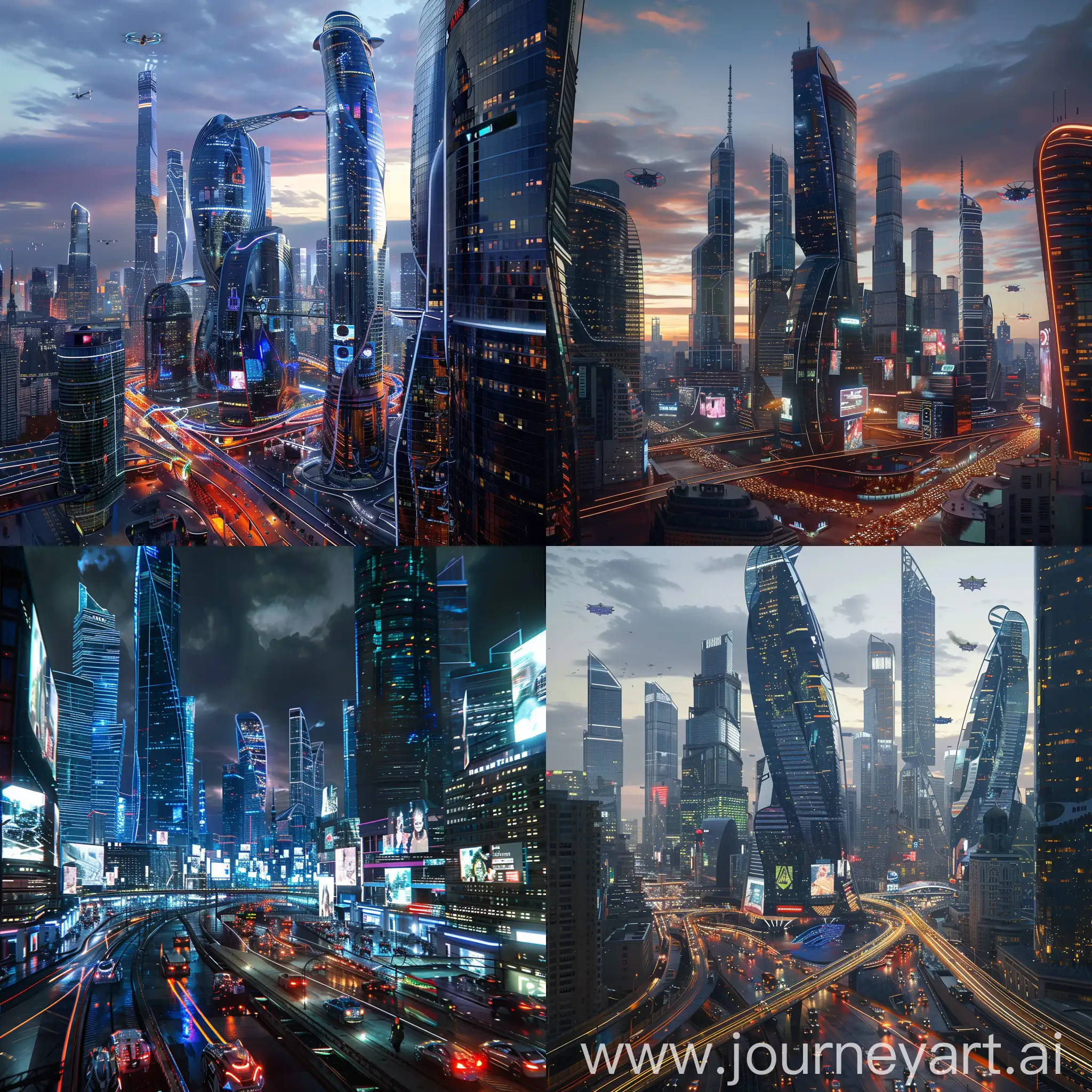 Futuristic-Moscow-Skyline-with-Hovercrafts-and-Holographic-Billboards