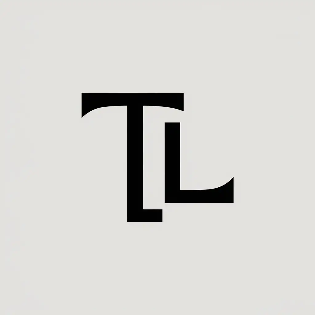 a vector logo design,with the text "TL", main symbol:Letters T and L,Minimalistic,be used in Religious industry,clear background