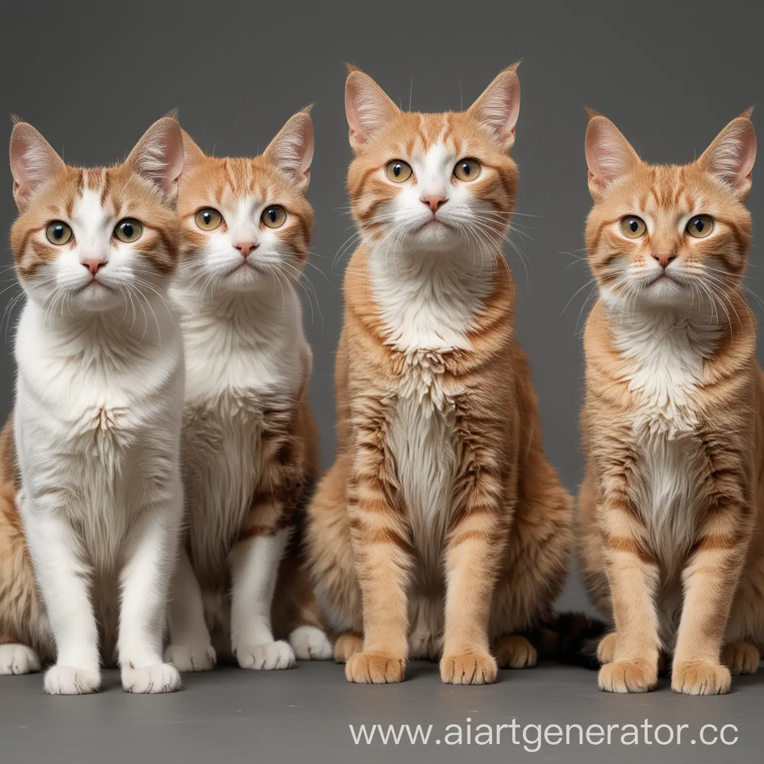 Three-Real-Cats-Playing-with-Five-Robot-Cats