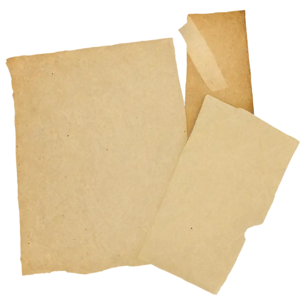 Parchment-Paper-Sheets-with-Light-Tint-Shades-of-Fragments-PNG-Image-for-HighQuality-Design