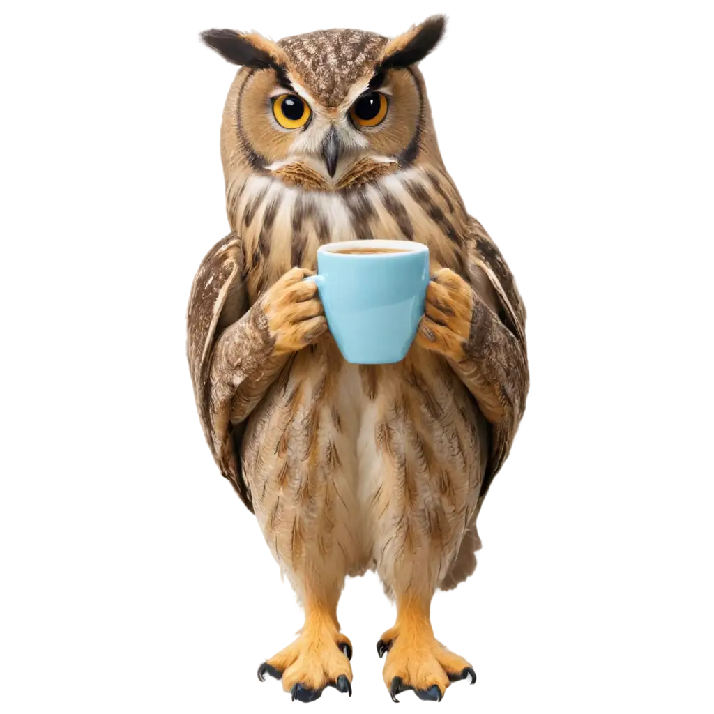 Owl-Drinking-Coffee-PNG-Image-A-Cute-and-Quirky-Graphic-for-Your-Creative-Projects