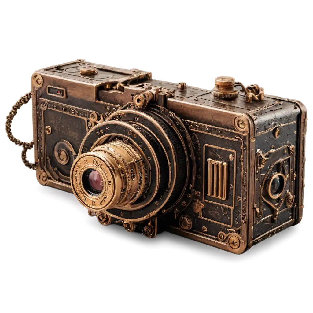 Steampunk-Camera-PNG-Image-Vintage-Style-and-Retro-Technology-Combined