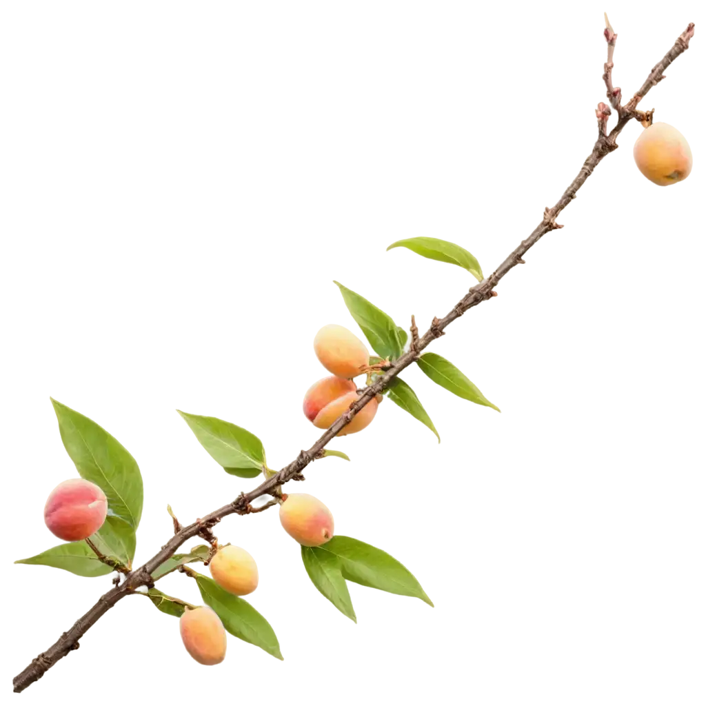 Exquisite-Peach-Tree-Branch-PNG-Delicate-Botanical-Illustration