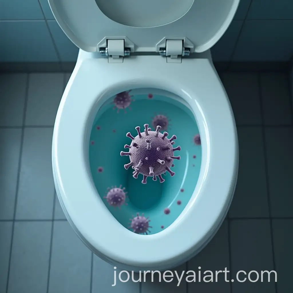 Close-Up-of-Toilet-Seat-with-Bacteria-and-Viruses-Surrounding-It