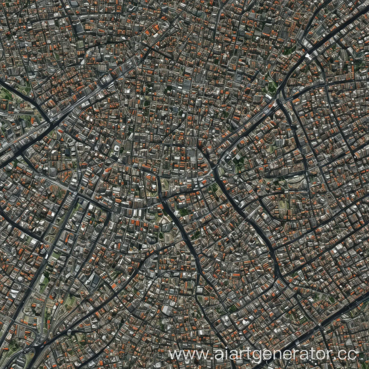 Satellite-View-of-Megapolis-with-Extensive-Residential-District