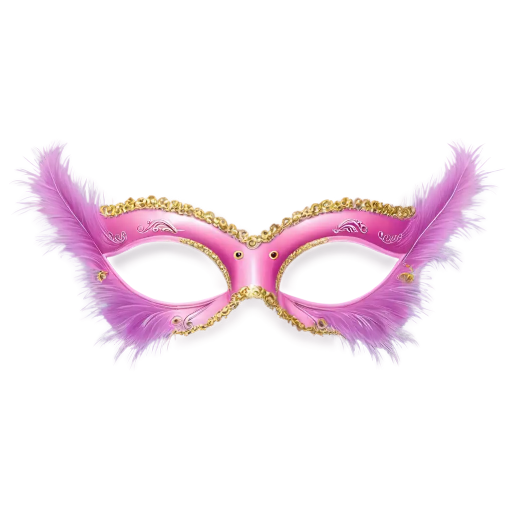 Beautiful-Carnival-Mask-Prop-Feather-Mask-PNG-Clipart-High-Quality-for-Party-Decor-Design