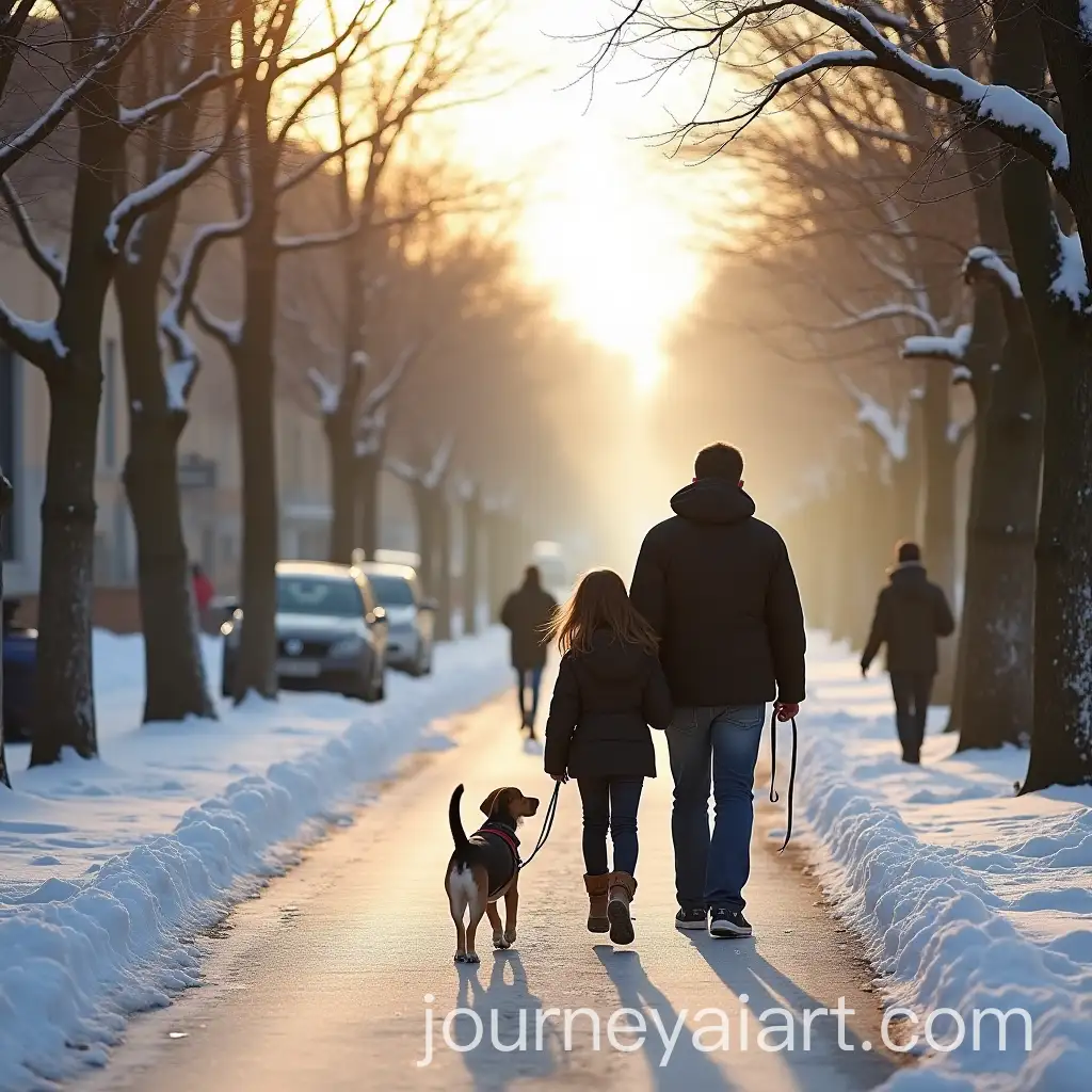 Family-Walk-on-Paseo-del-Espolon-Burgos-Spain