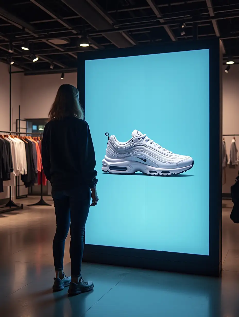 Customer-Engaging-with-Interactive-Screen-in-Fashion-Retail-Store